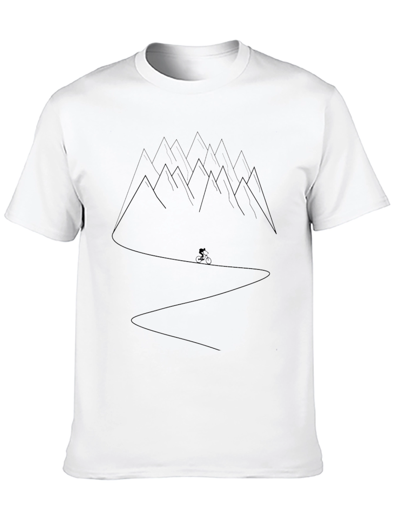 Mountain Biker Black T-Shirt