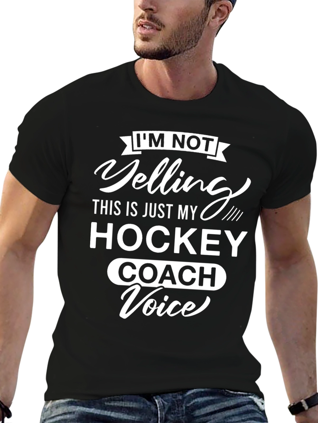 Hockey Coach Voice T-Shirt - Funny Sports Tee