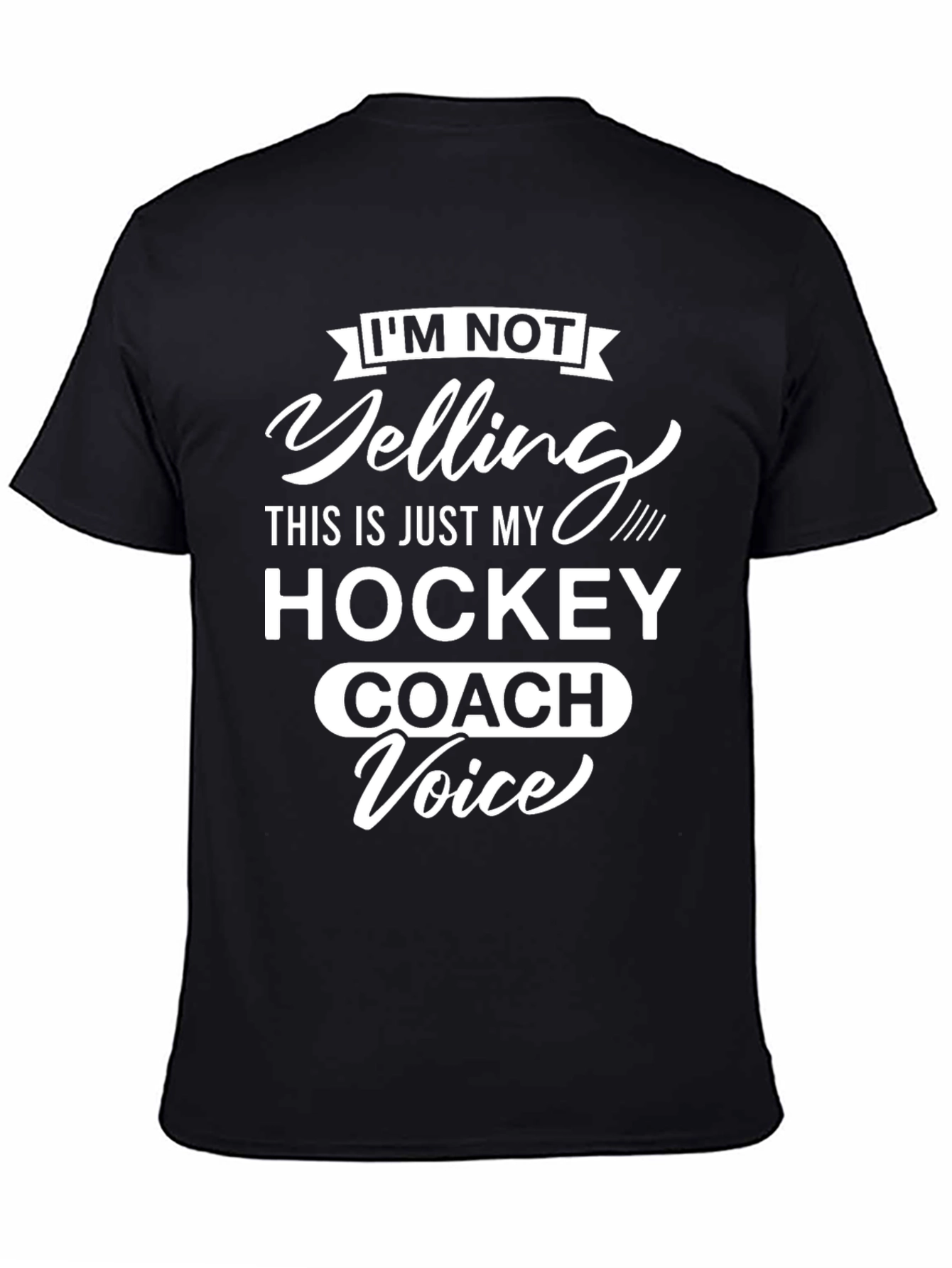 Hockey Coach Voice T-Shirt - Funny Sports Tee