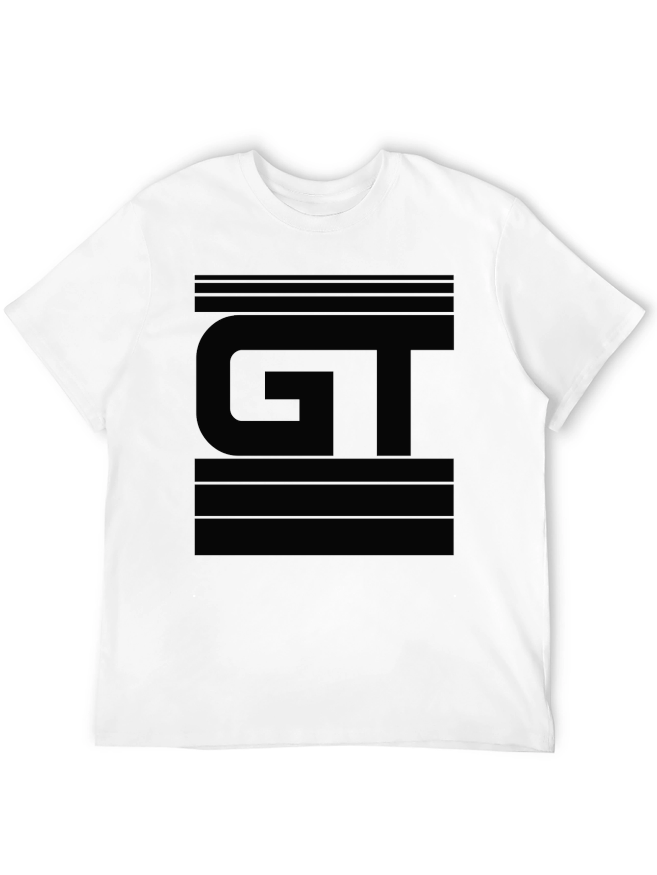 GT Logo Black Graphic Tee - Modern Streetwear