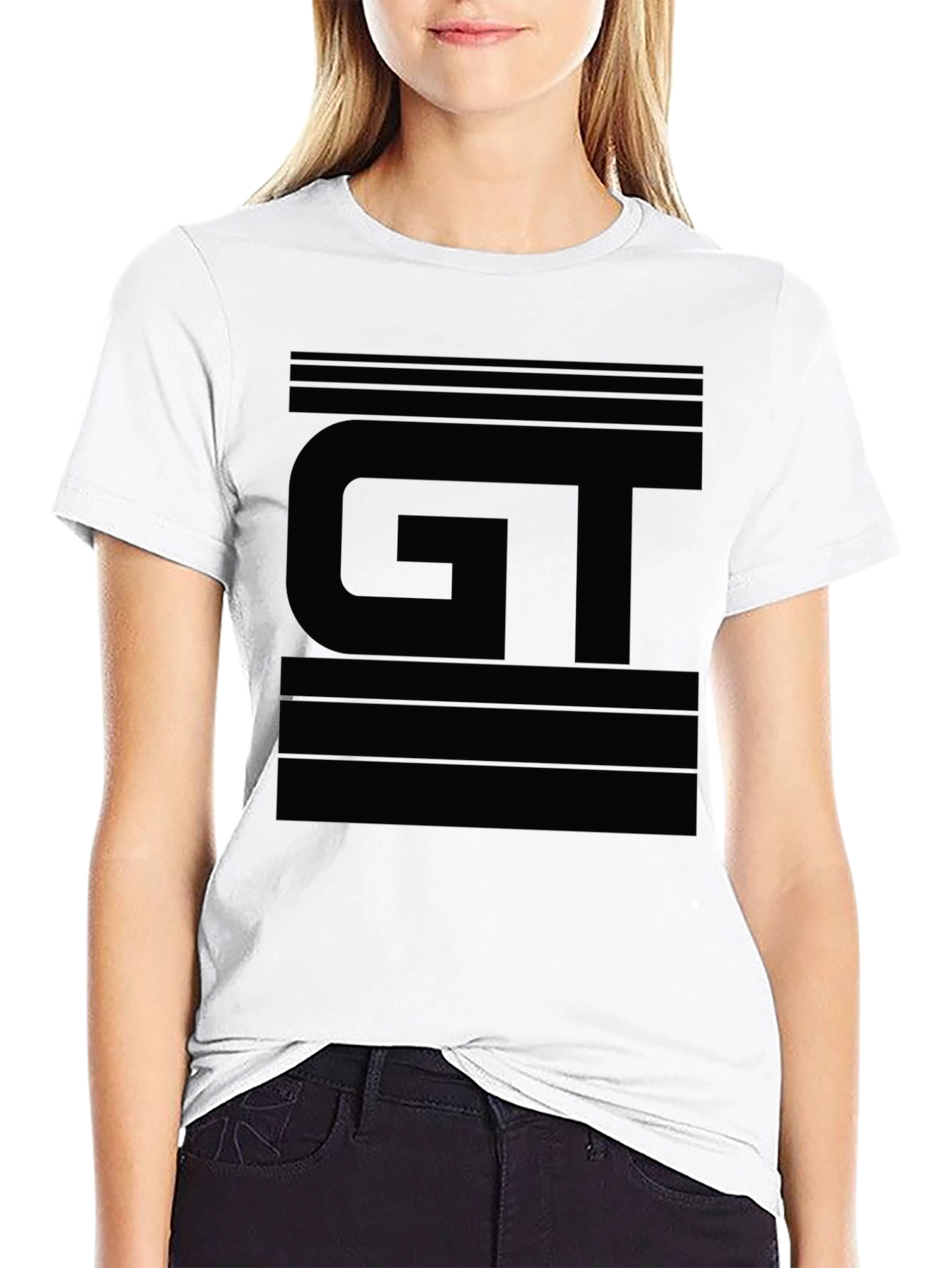 GT Logo Black Graphic Tee - Modern Streetwear