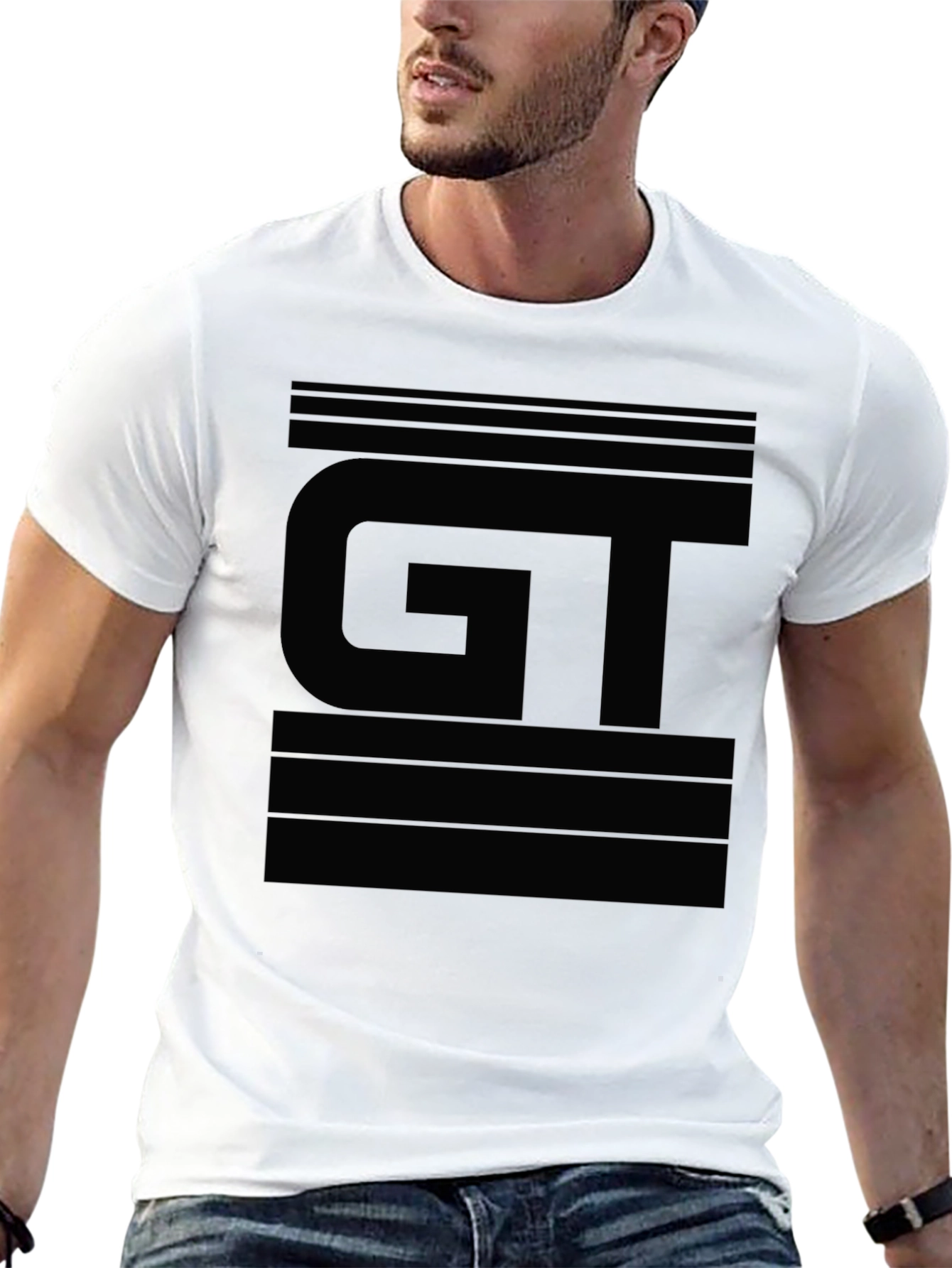 GT Logo Black Graphic Tee - Modern Streetwear