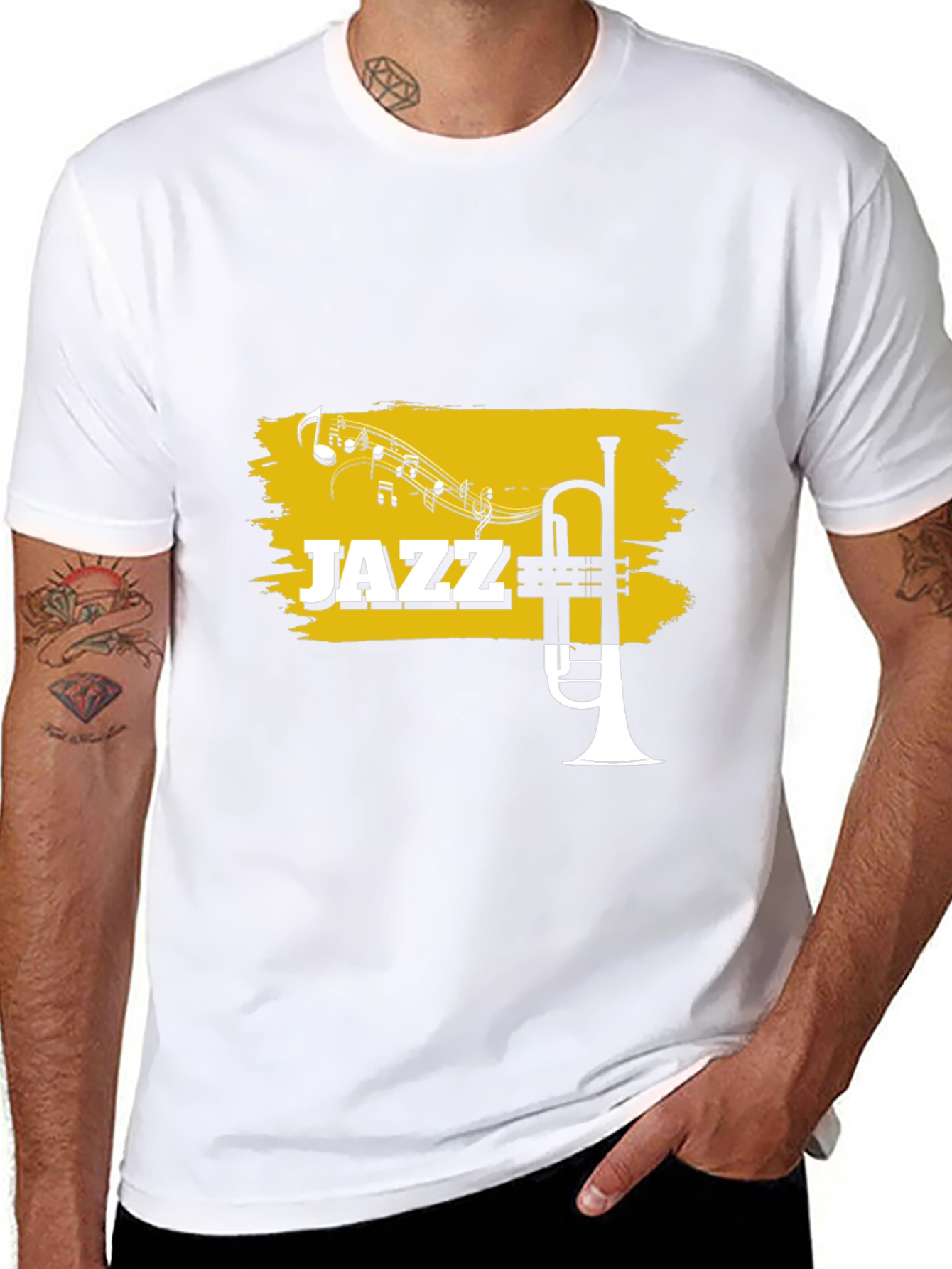 Jazz Trumpet Graphic T-Shirt - Music Lover Tee