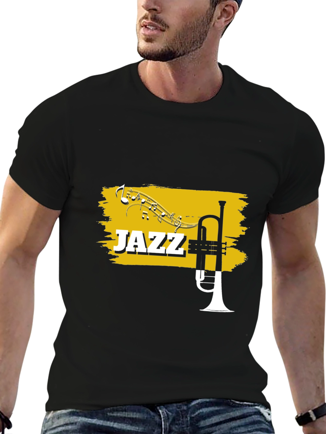 Jazz Trumpet Graphic T-Shirt - Music Lover Tee