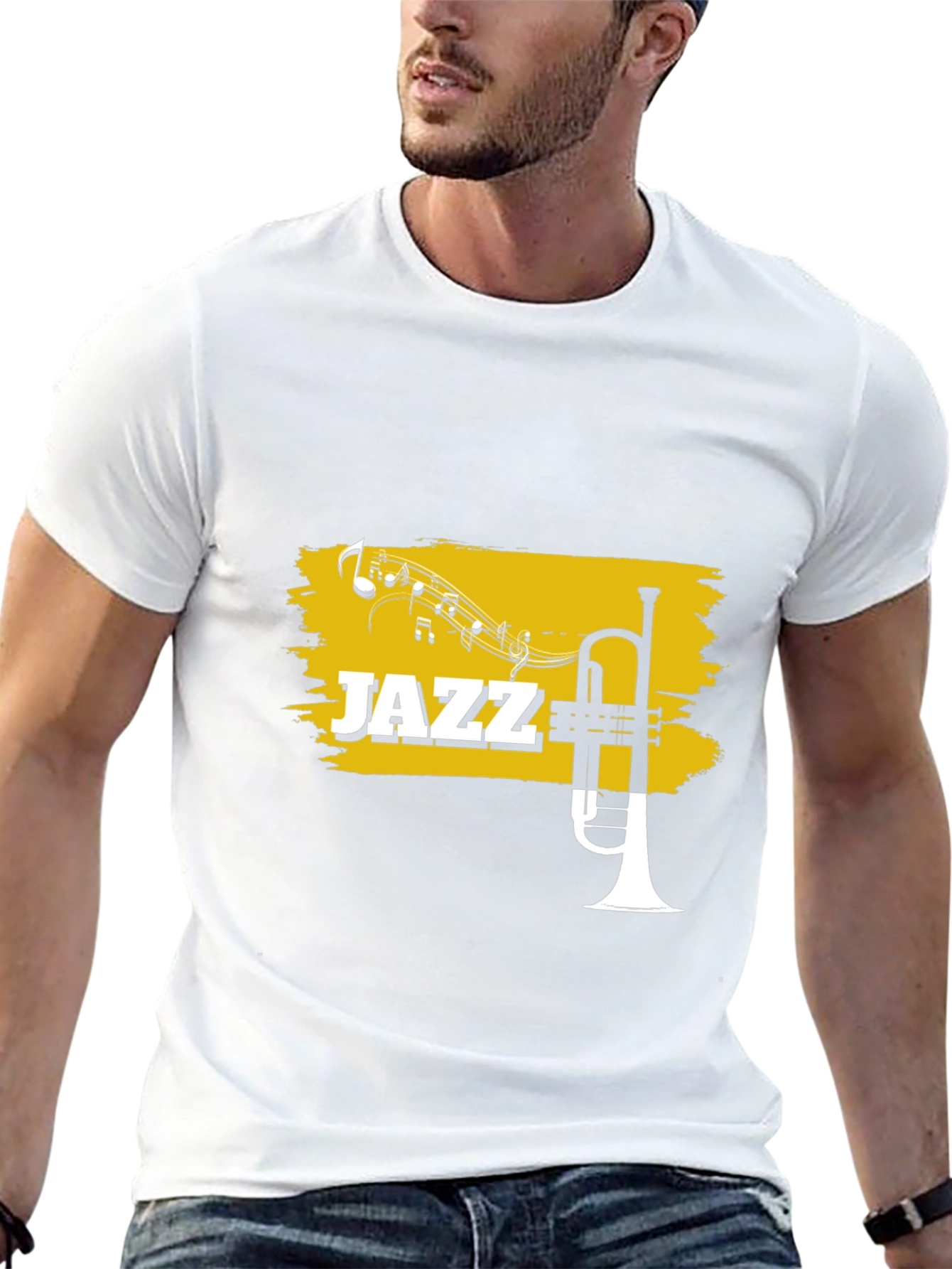 Jazz Trumpet Graphic T-Shirt - Music Lover Tee