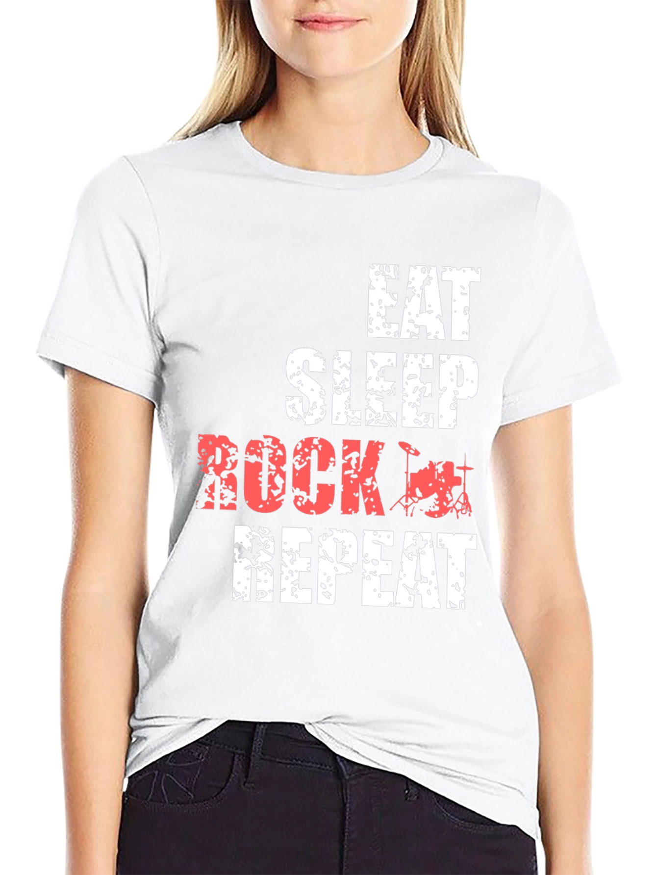 Eat Sleep Rock Repeat Graphic Tee