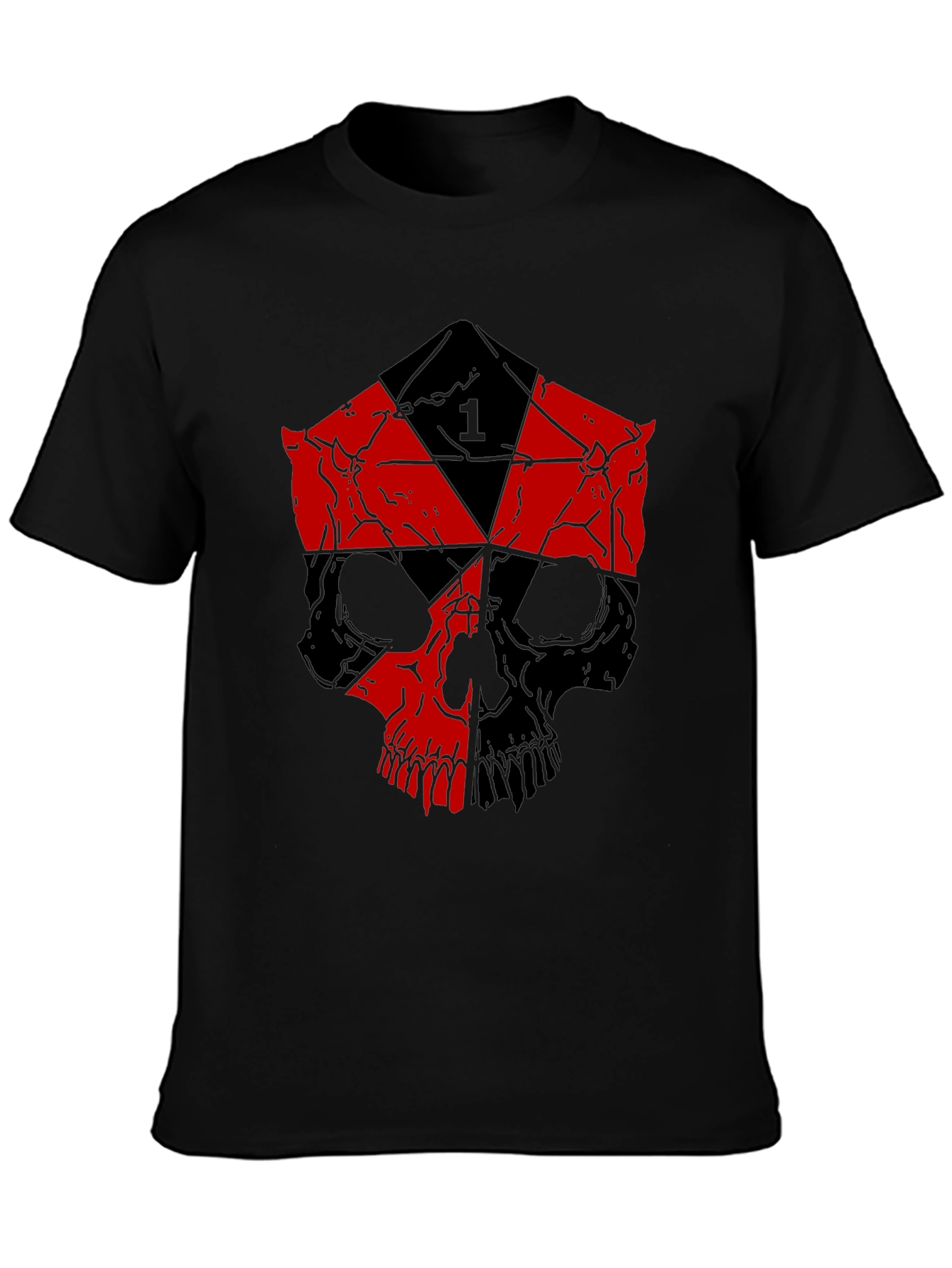 Skull D20 Dice Graphic Tee