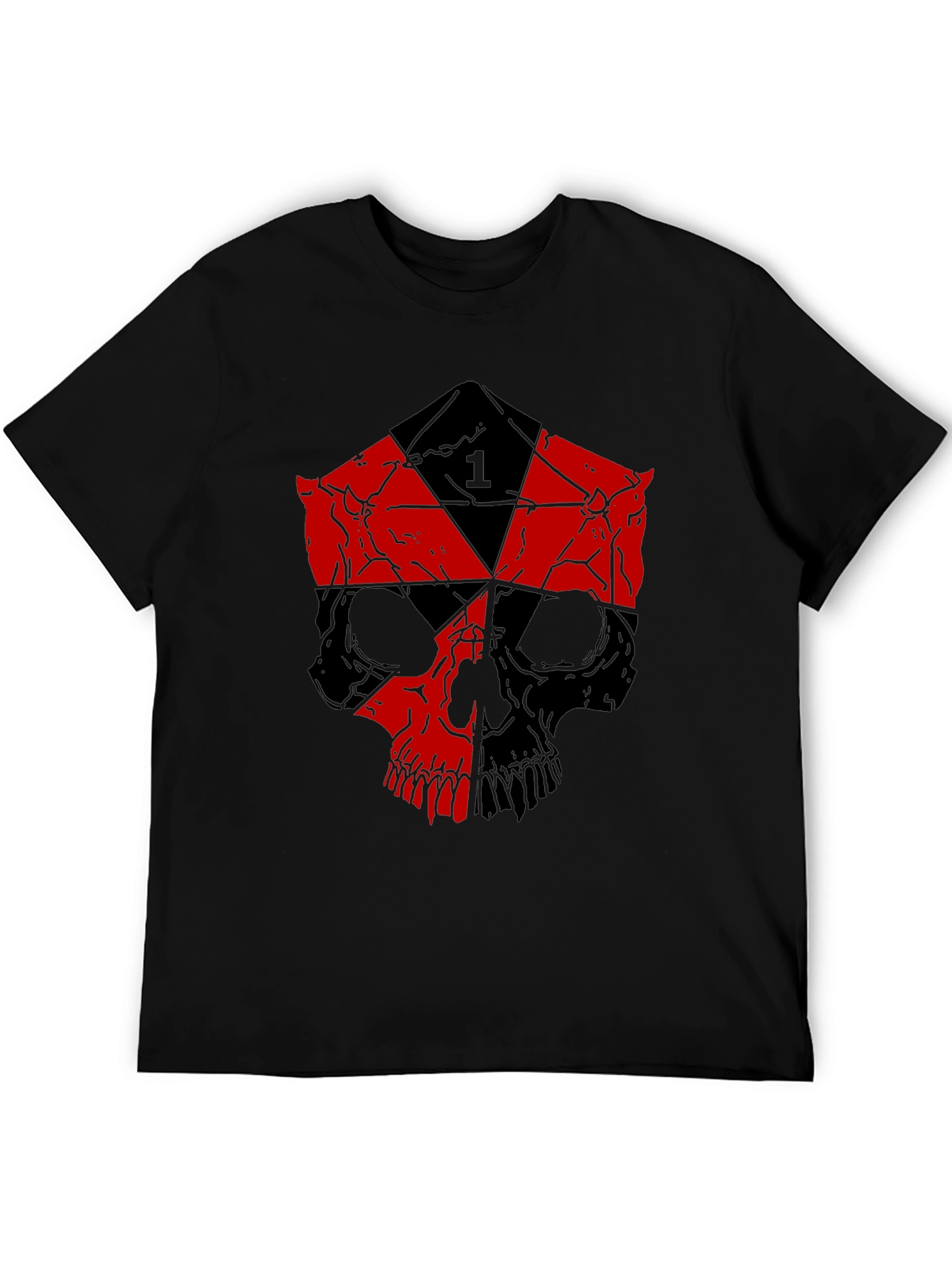 Skull D20 Dice Graphic Tee