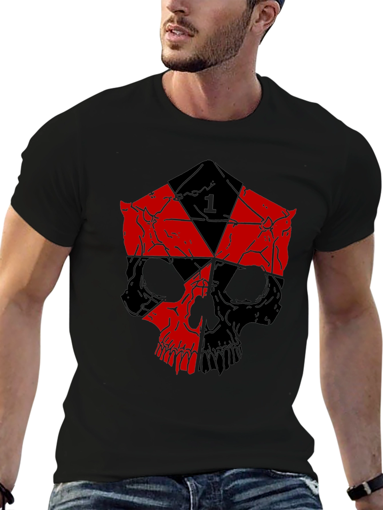 Skull D20 Dice Graphic Tee