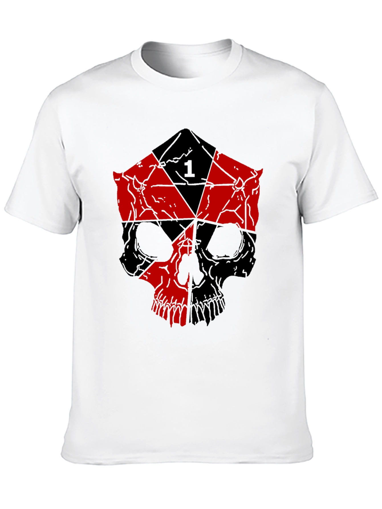 Skull D20 Dice Graphic Tee
