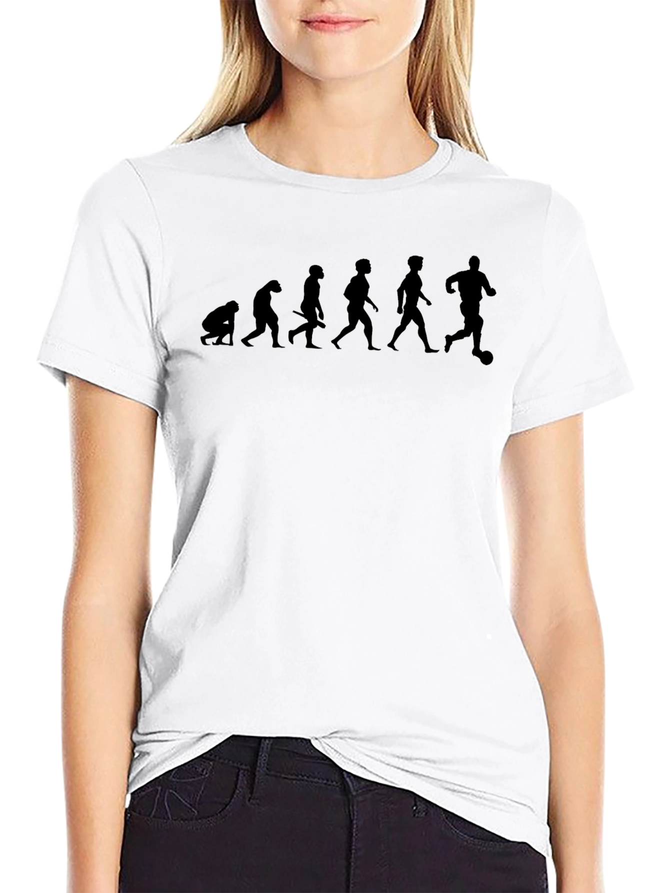 Soccer Evolution Black T-Shirt