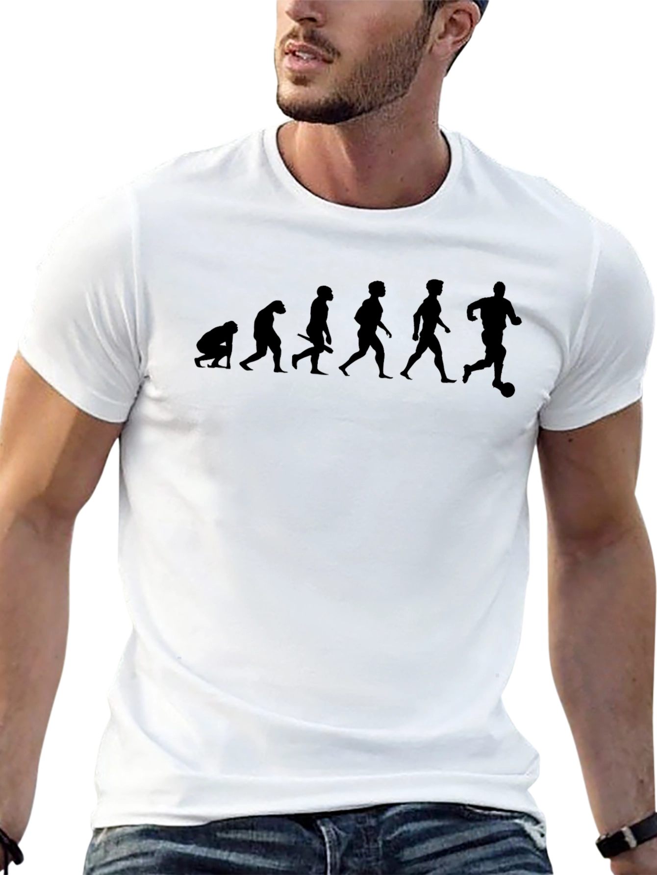 Soccer Evolution Black T-Shirt