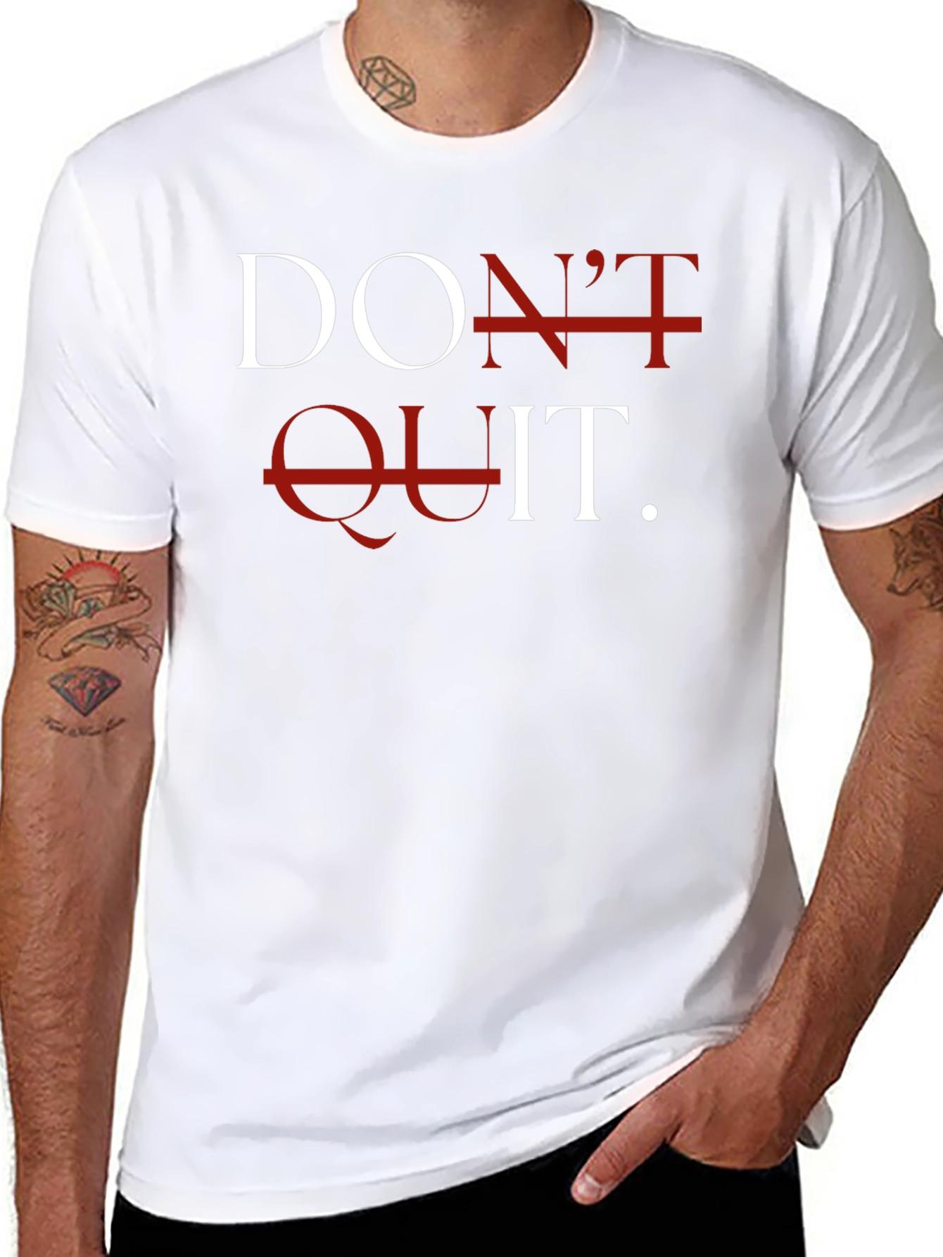 Motivational Dont Quit Graphic T-Shirt
