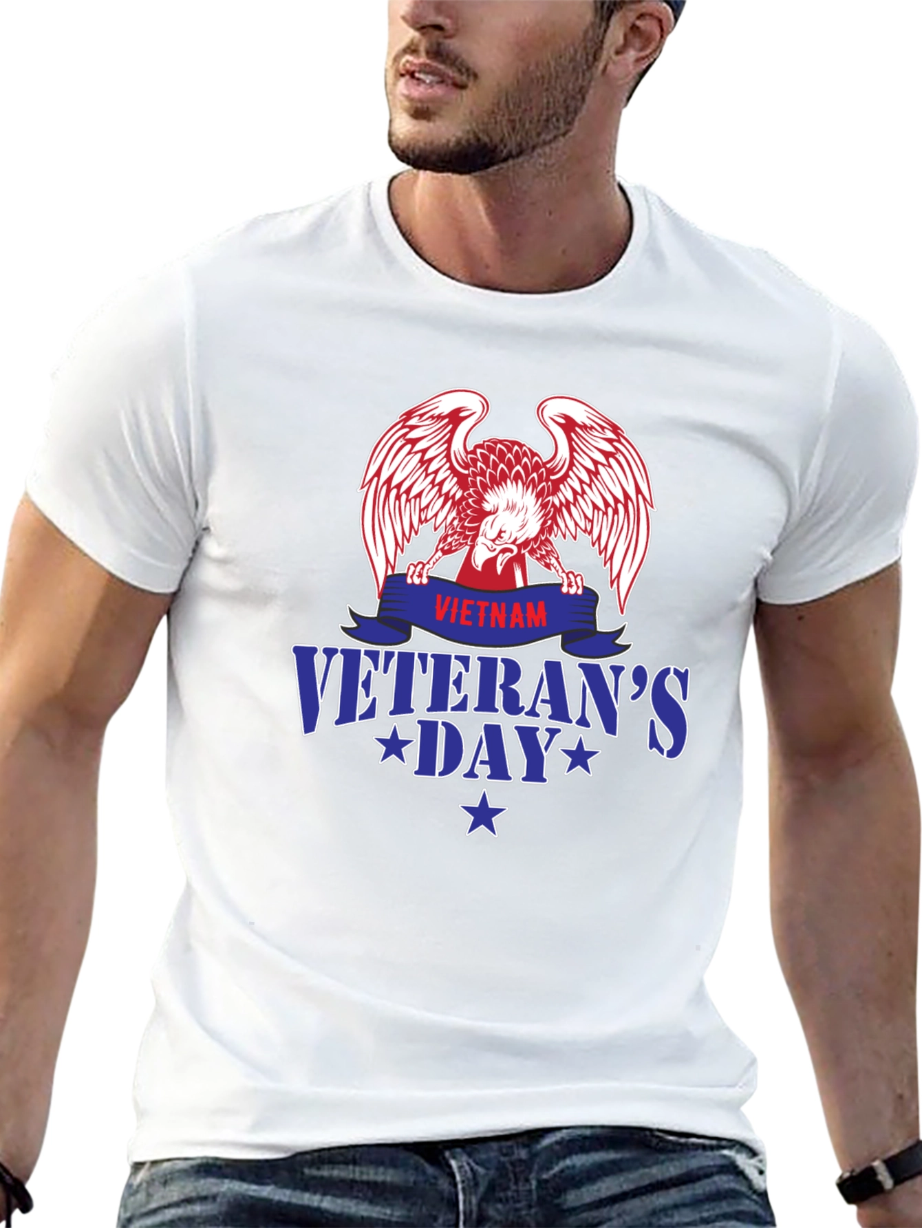 Vietnam Veterans Day Eagle Graphic Tee - Patriotic Pride
