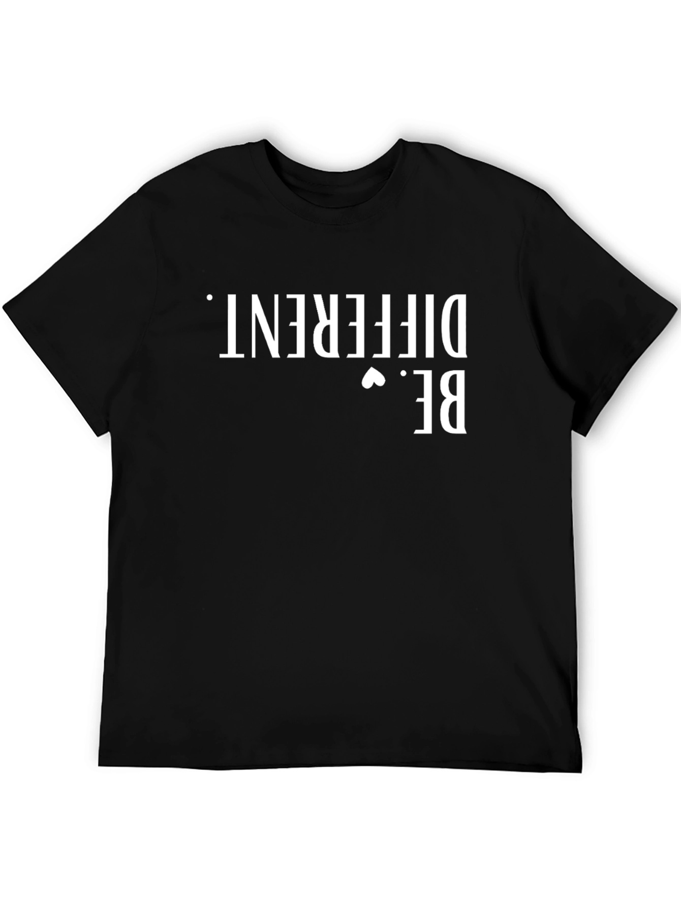 Be Different Graphic Tee - Unisex Black Cotton T-Shirt