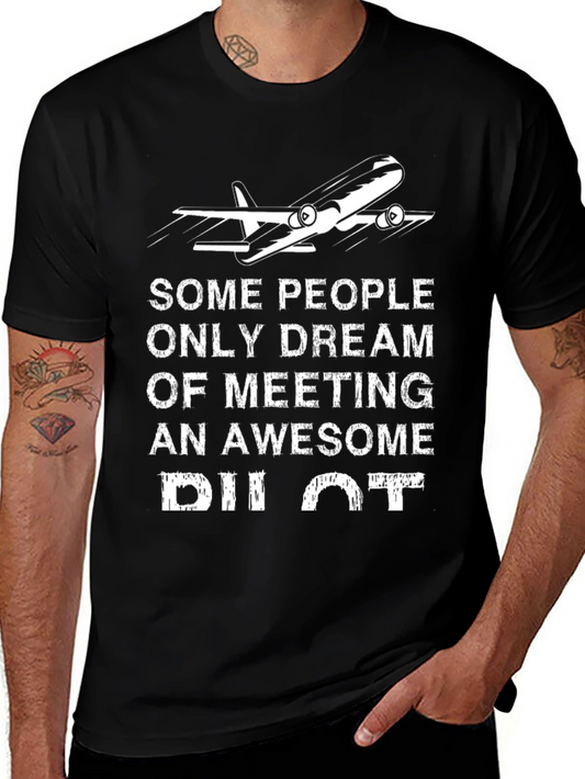 Awesome Pilot T-Shirt - Airplane Design