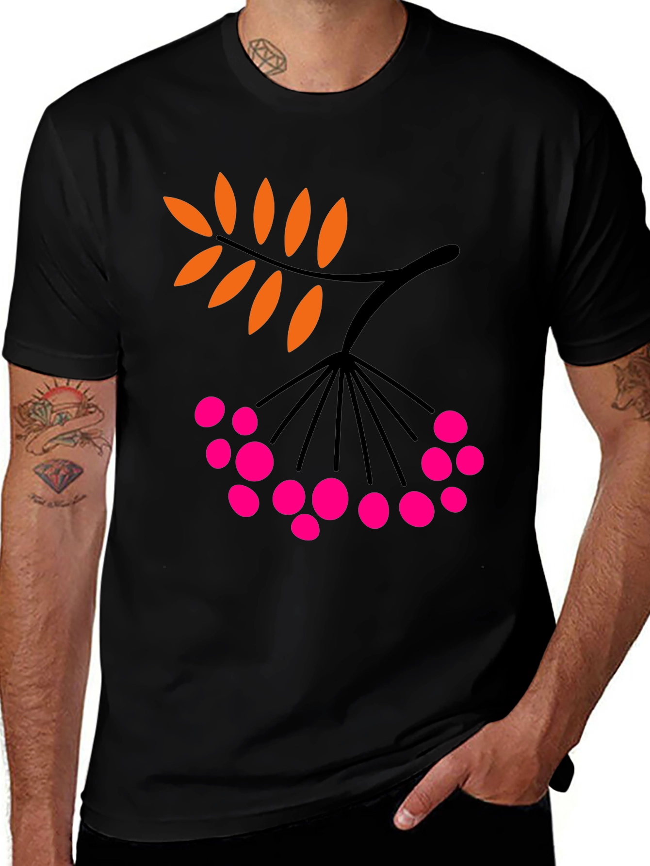 Rowan Berry Graphic Tee - Unique Nature Design