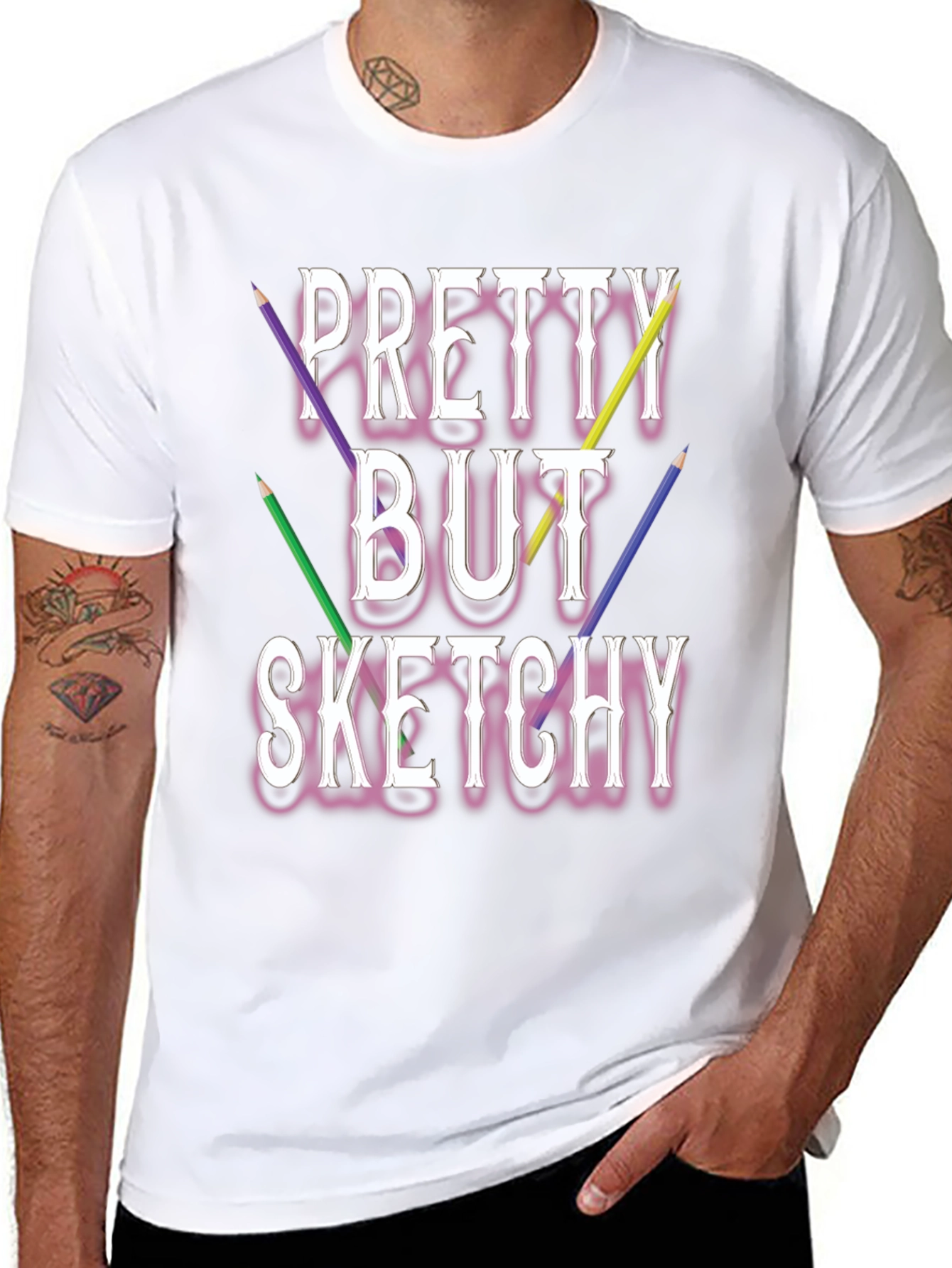 Pretty But Sketchy Graphic Tee
