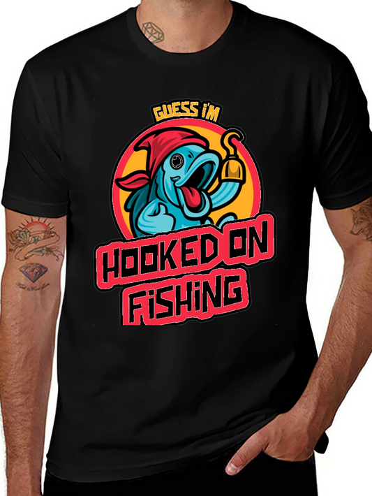Hooked on Fishing Graphic Tee