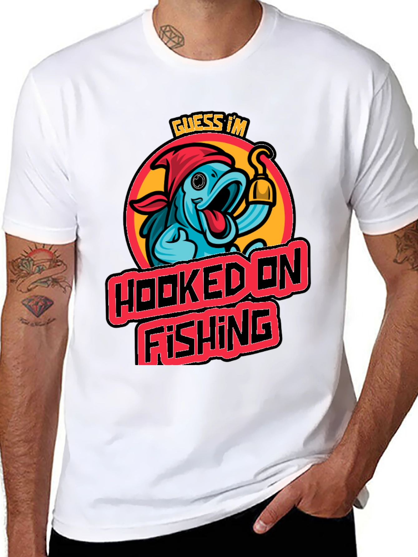 Hooked on Fishing Graphic Tee