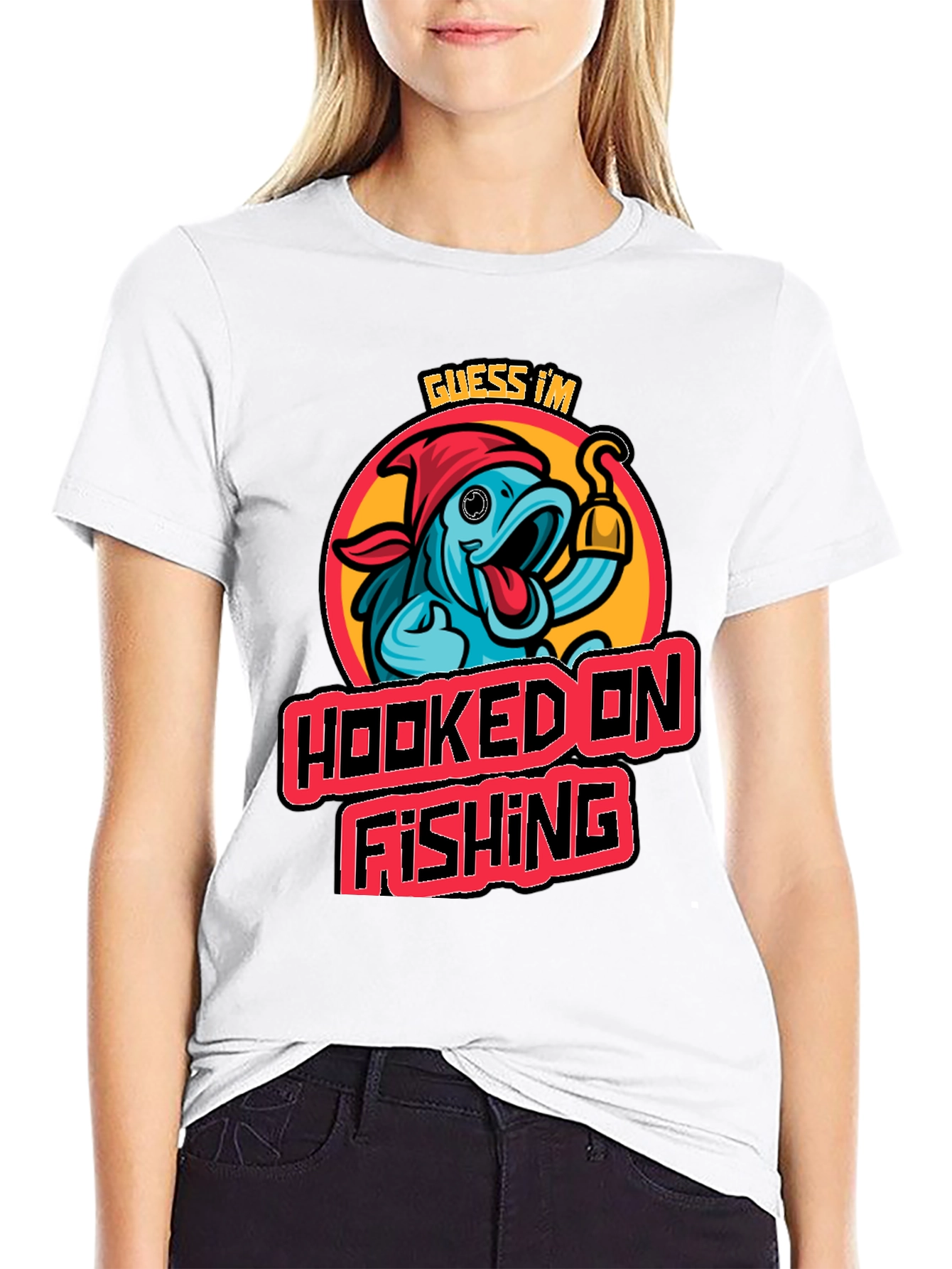 Hooked on Fishing Graphic Tee