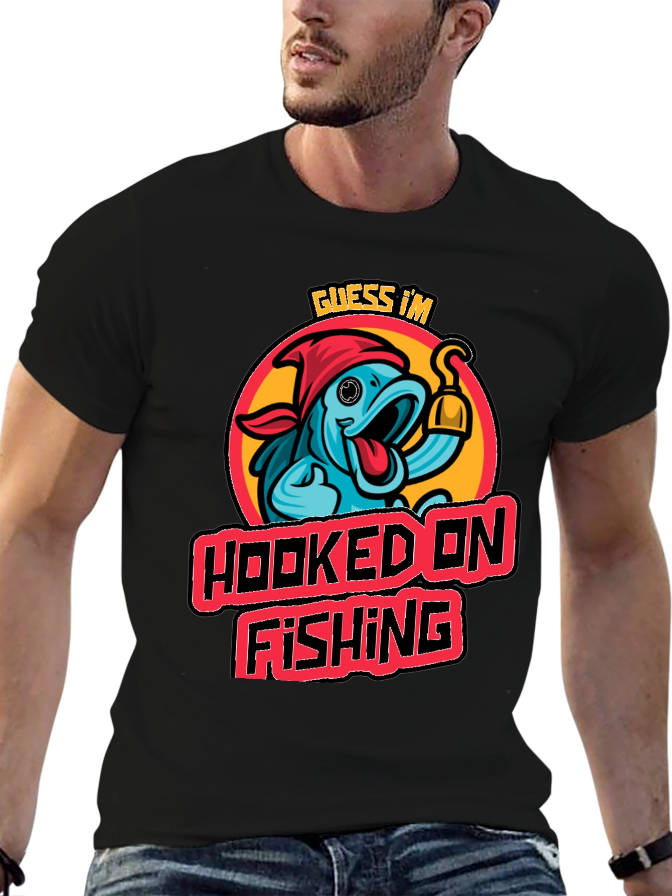 Hooked on Fishing Graphic Tee