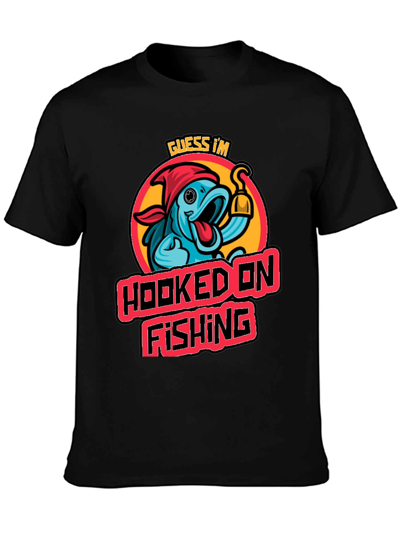 Hooked on Fishing Graphic Tee