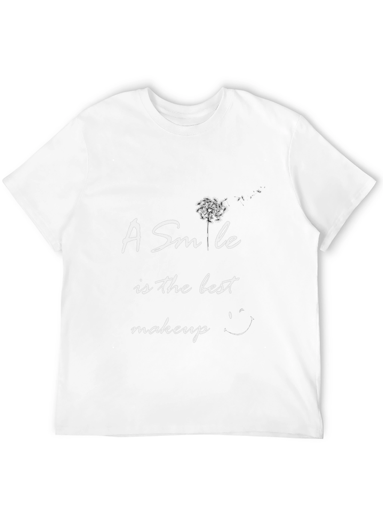 Smile is the Best Makeup Black T-Shirt