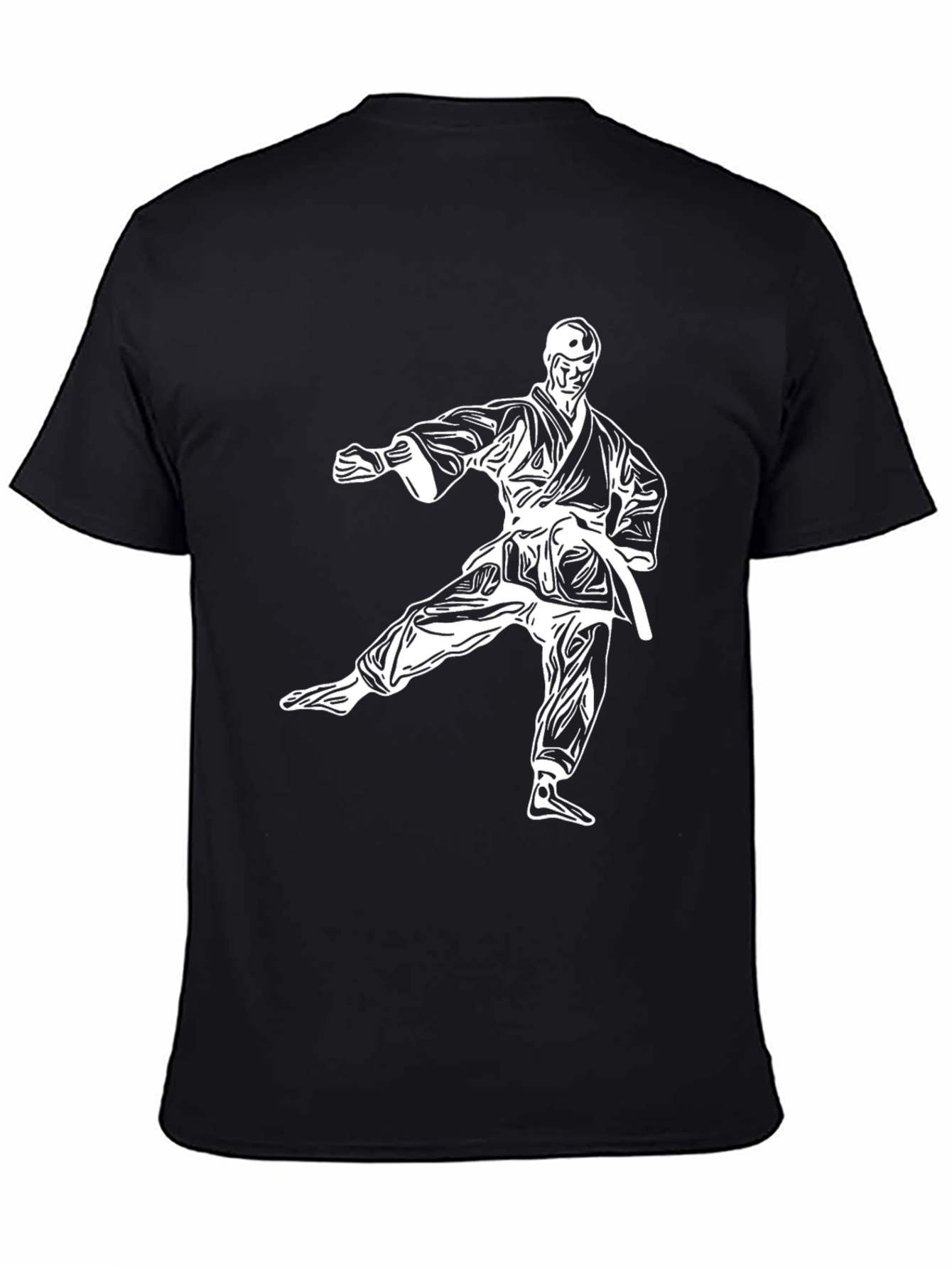 Karate Silhouette Graphic T-Shirt