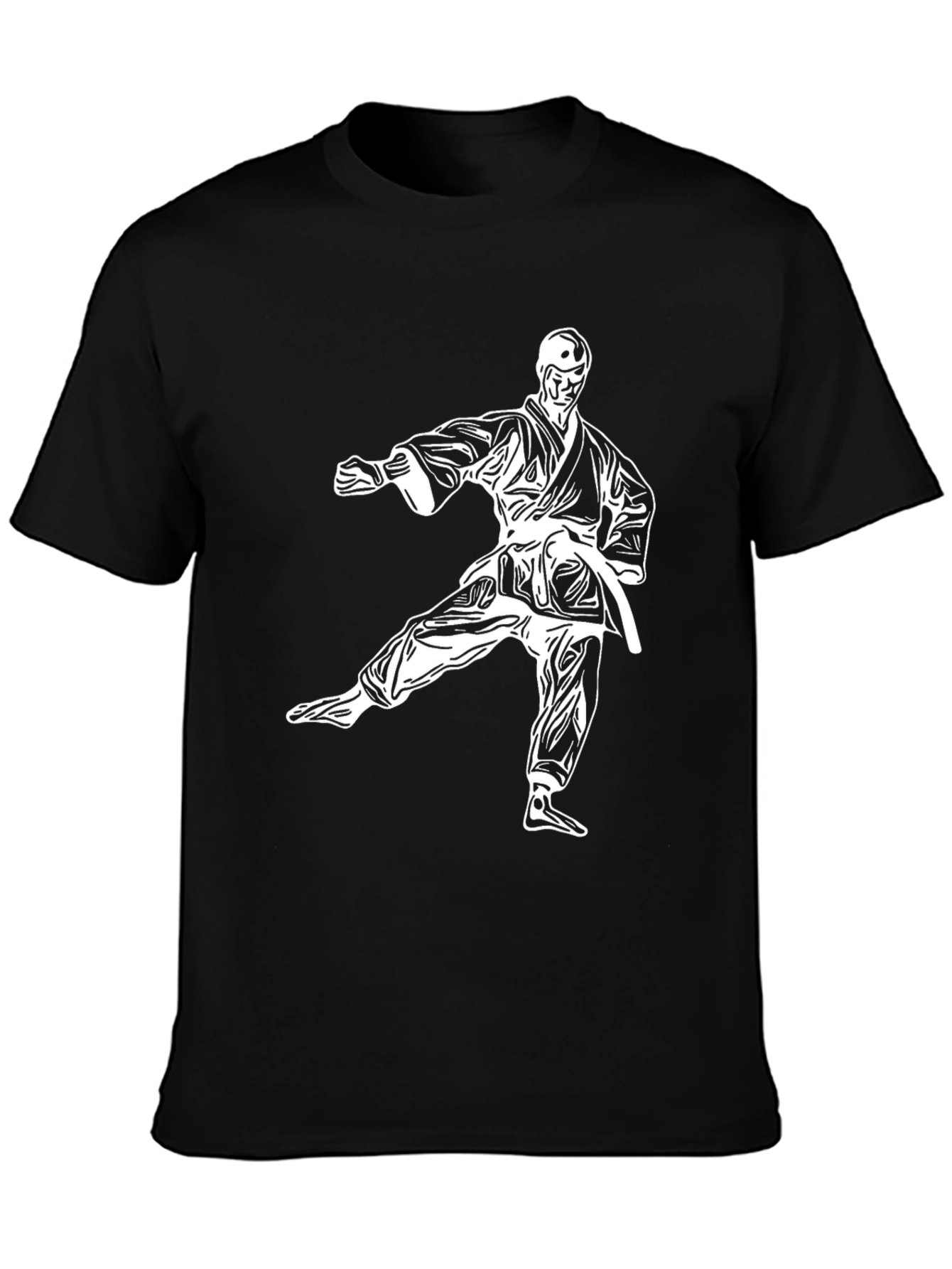 Karate Silhouette Graphic T-Shirt