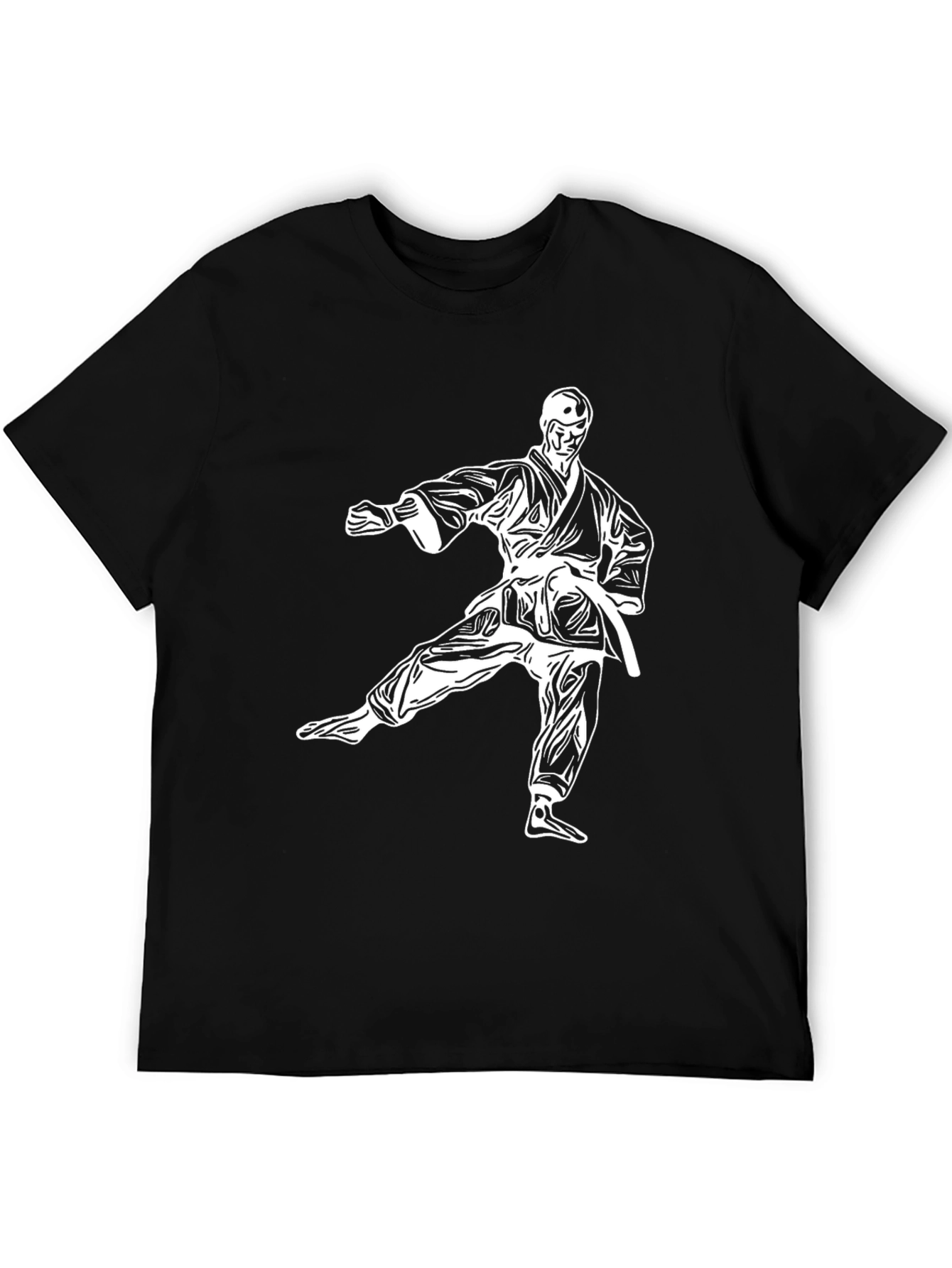 Karate Silhouette Graphic T-Shirt