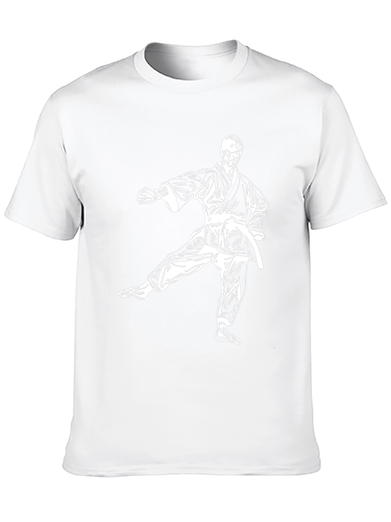 Karate Silhouette Graphic T-Shirt