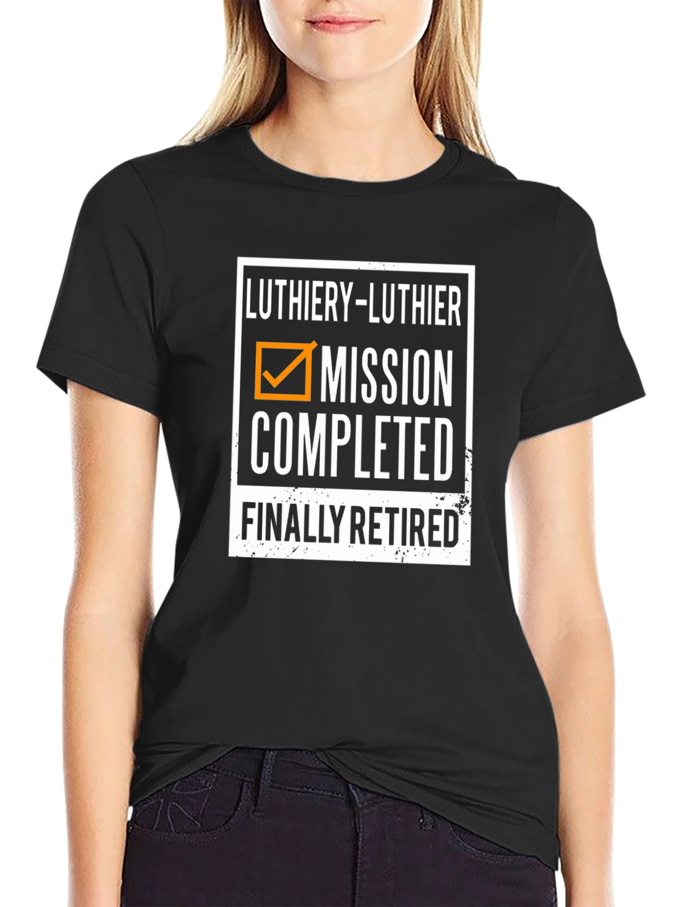 Luthiery Mission Completed Retired Black T-Shirt