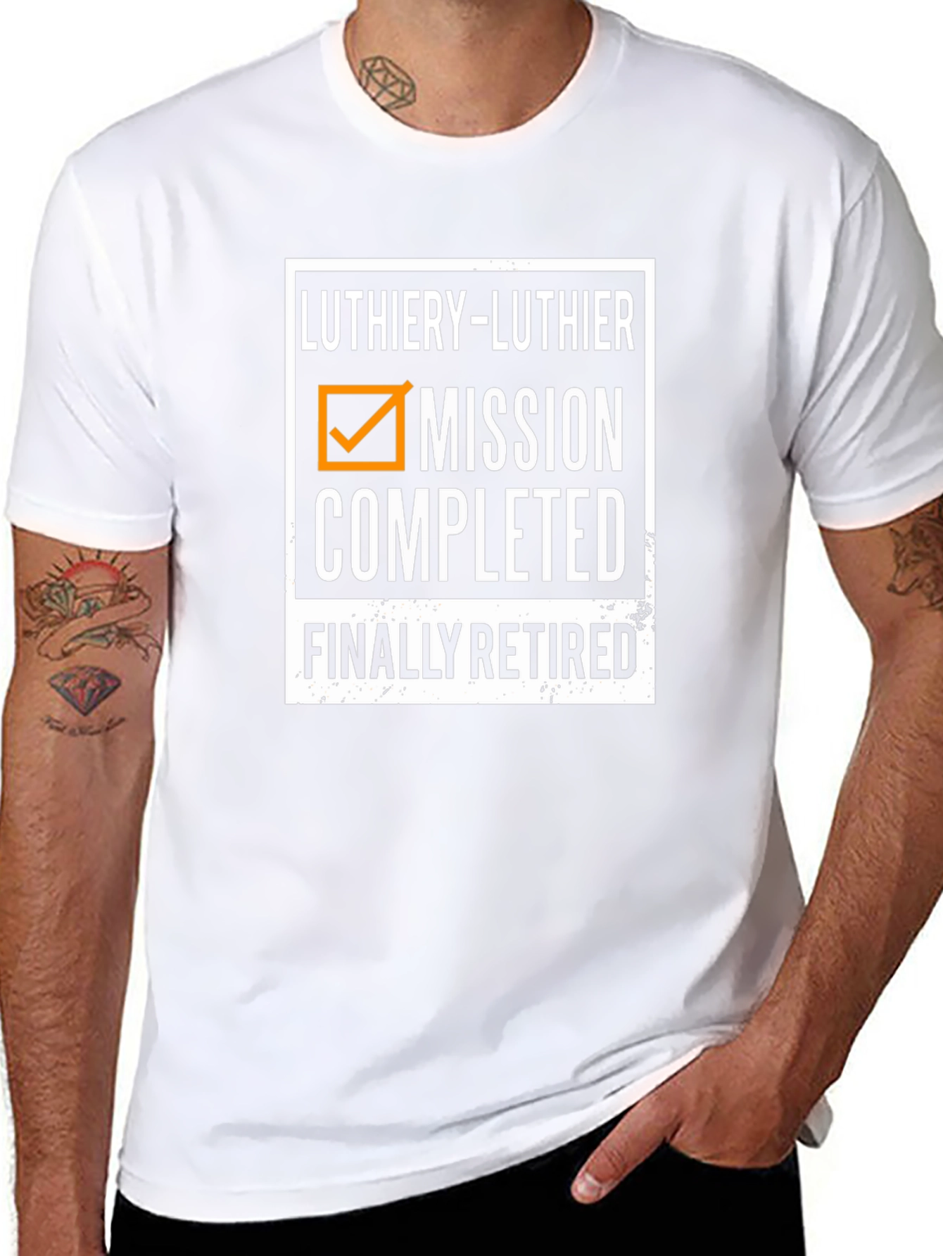 Luthiery Mission Completed Retired Black T-Shirt